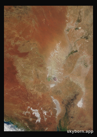 The Earth on 18 September 2000 · Lake Eyre, Australia