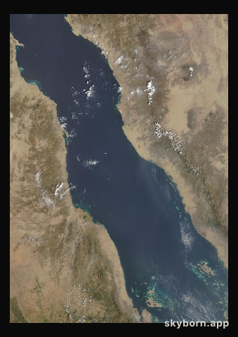 The Earth on 19 September 2000 · Red Sea