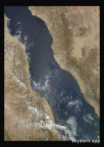 The Earth on 21 September 2000 · Red Sea