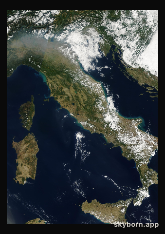 The Earth on 23 September 2000 · Italy and the Adriatic
