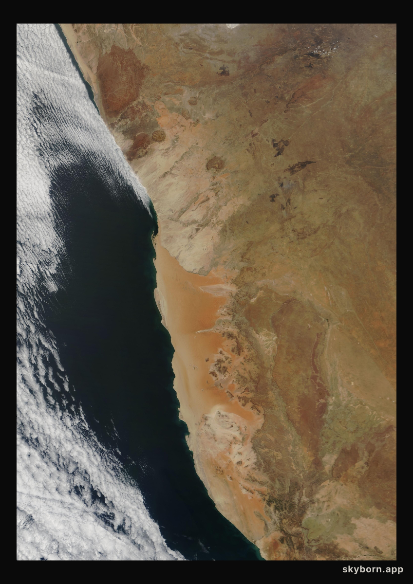 The Earth on 25 September 2000 · Namib Desert