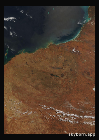 The Earth on 1 October 2000 · Pilbara, Western Australia