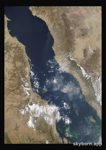 The Earth on 5 October 2000 · Red Sea