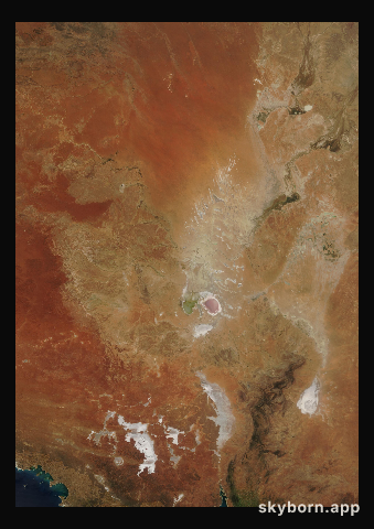 The Earth on 11 October 2000 · Lake Eyre, Australia