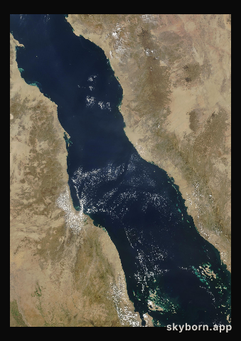 The Earth on 20 October 2000 · Red Sea