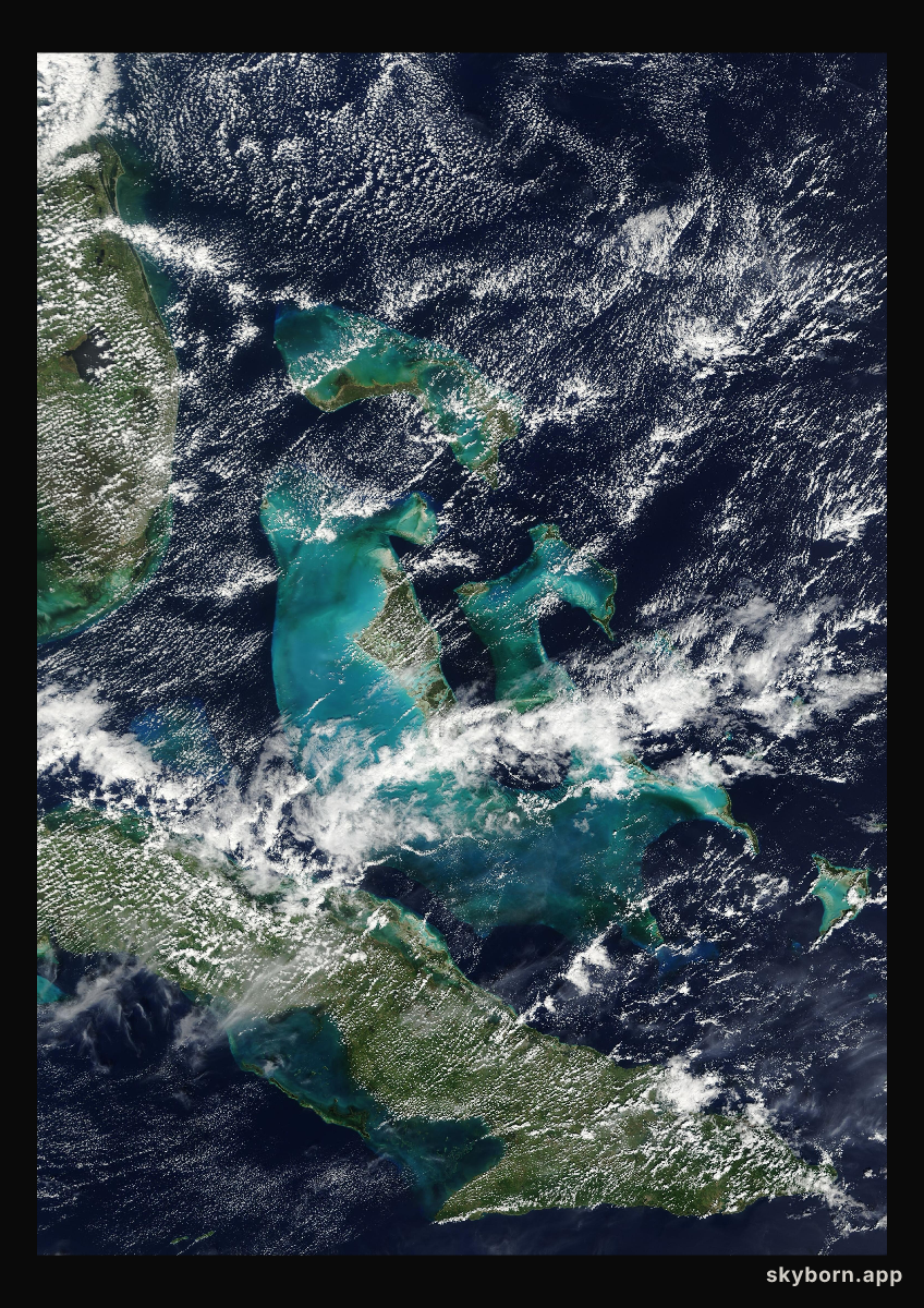 The Earth on 22 October 2000 · Bahamas