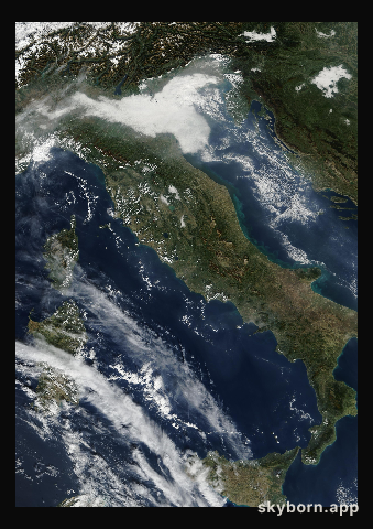 The Earth on 24 October 2000 · Italy and the Adriatic