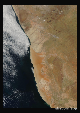 The Earth on 26 October 2000 · Namib Desert