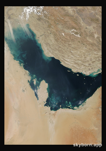 The Earth on 28 October 2000 · Persian Gulf