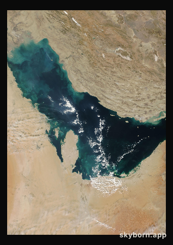 The Earth on 13 November 2000 · Persian Gulf
