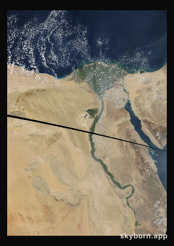 The Earth on 14 November 2000 · Nile Delta and Sinai