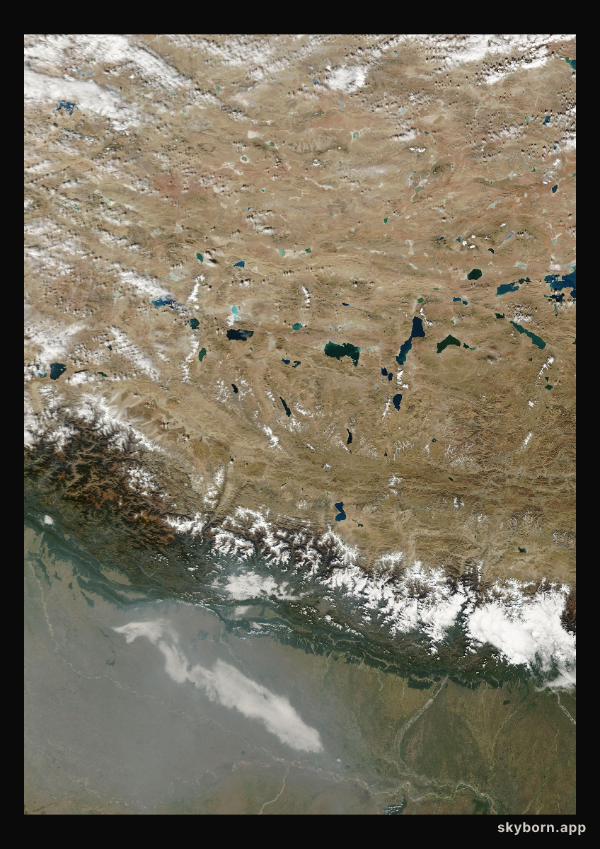 The Earth on 17 November 2000 · Himalaya and Tibet