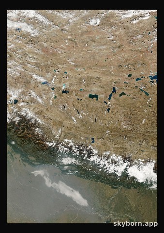 The Earth on 17 November 2000 · Himalaya and Tibet