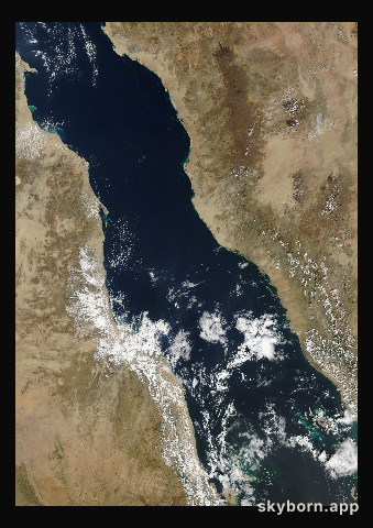 The Earth on 19 November 2000 · Red Sea