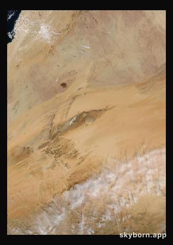 The Earth on 24 November 2000 · Eye of the Sahara, Mauritania
