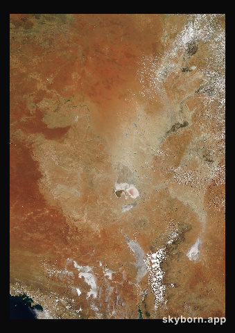 The Earth on 25 November 2000 · Lake Eyre, Australia