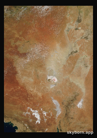 The Earth on 27 November 2000 · Lake Eyre, Australia