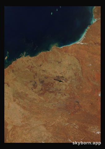 The Earth on 29 November 2000 · Pilbara, Western Australia