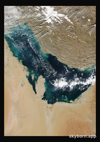 The Earth on 13 December 2000 · Persian Gulf
