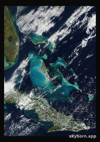 The Earth on 18 December 2000 · Bahamas