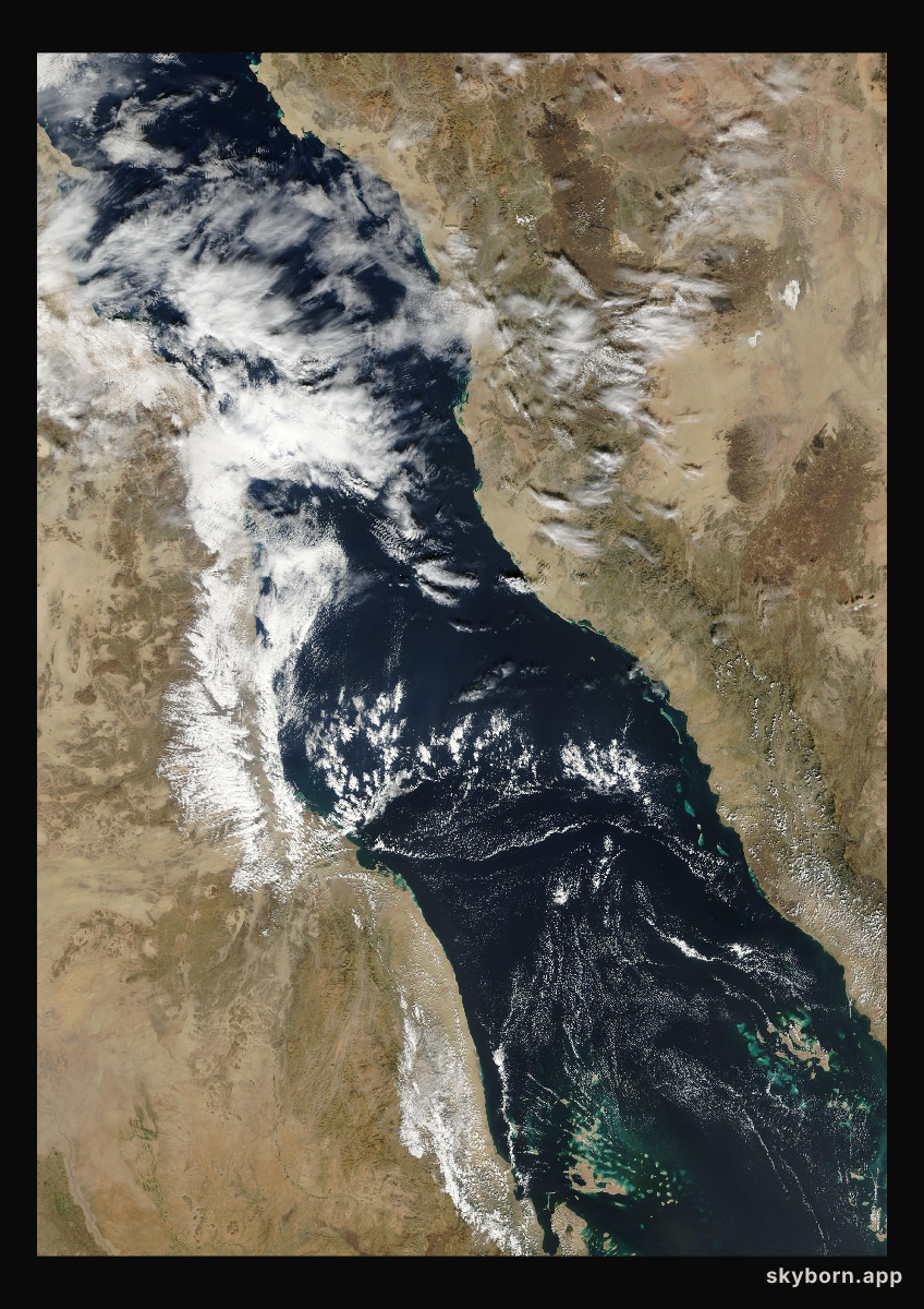 The Earth on 21 December 2000 · Red Sea