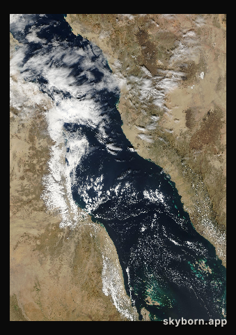 The Earth on 21 December 2000 · Red Sea