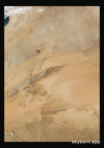 The Earth on 30 December 2000 · Eye of the Sahara, Mauritania