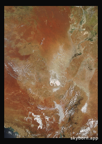 The Earth on 1 January 2001 · Lake Eyre, Australia