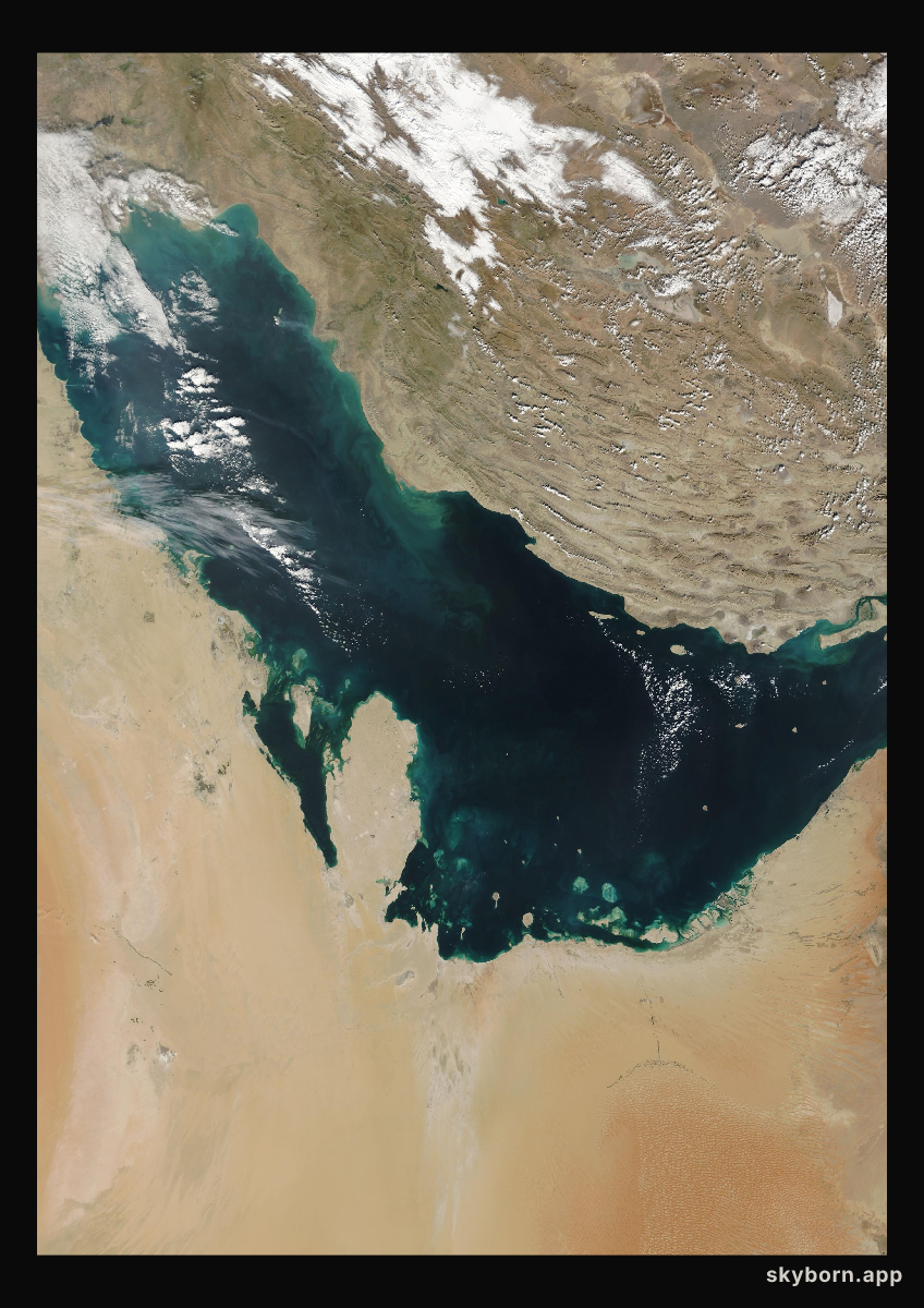 The Earth on 5 January 2001 · Persian Gulf