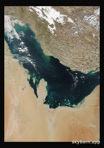 The Earth on 5 January 2001 · Persian Gulf