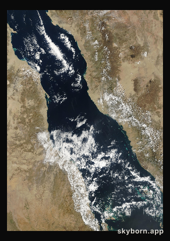 The Earth on 6 January 2001 · Red Sea