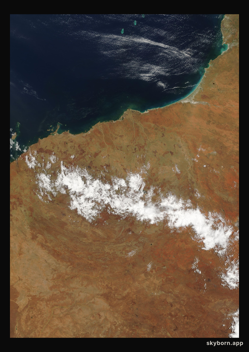 The Earth on 9 January 2001 · Pilbara, Western Australia