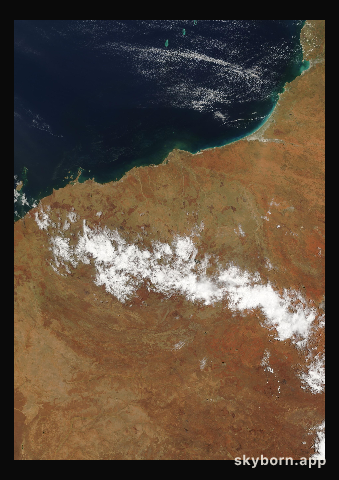 The Earth on 9 January 2001 · Pilbara, Western Australia