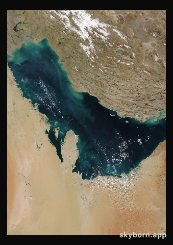 The Earth on 12 January 2001 · Persian Gulf