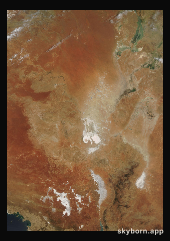 The Earth on 17 January 2001 · Lake Eyre, Australia