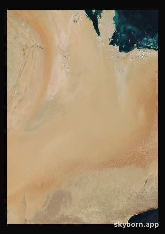 The Earth on 21 January 2001 · Empty Quarter, Arabia