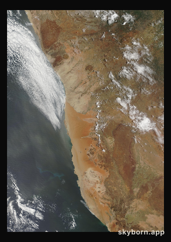 The Earth on 24 January 2001 · Namib Desert