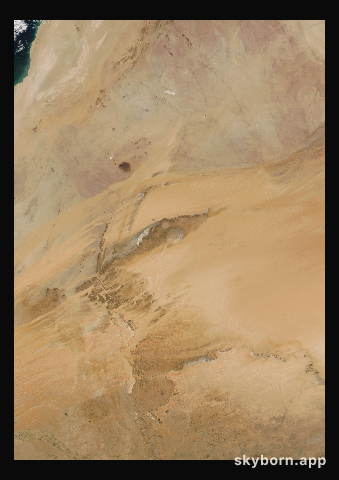 The Earth on 27 January 2001 · Eye of the Sahara, Mauritania