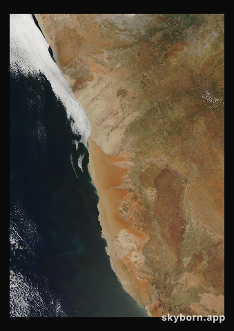 The Earth on 4 February 2001 · Namib Desert