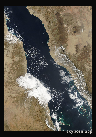 The Earth on 5 February 2001 · Red Sea