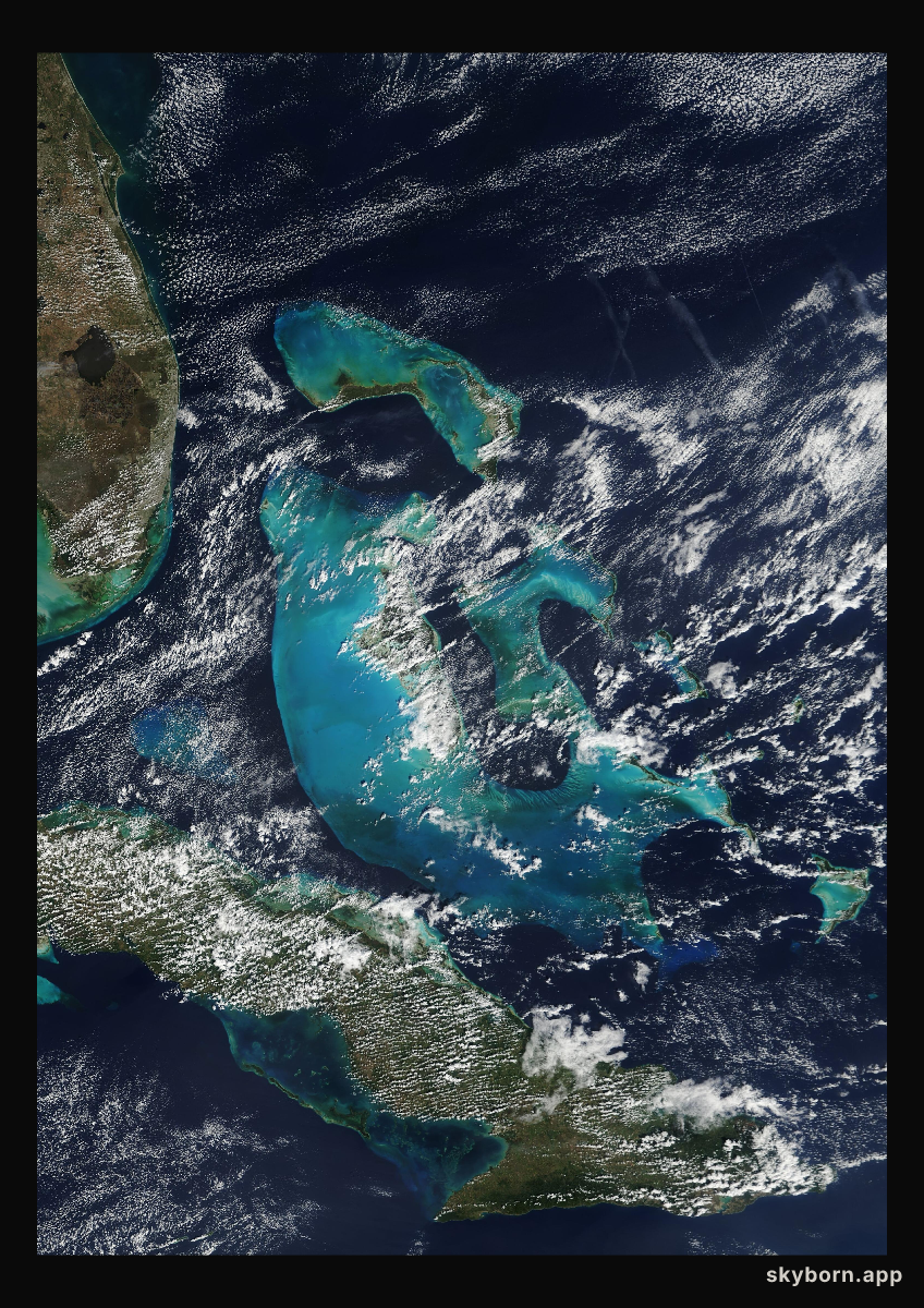 The Earth on 7 February 2001 · Bahamas
