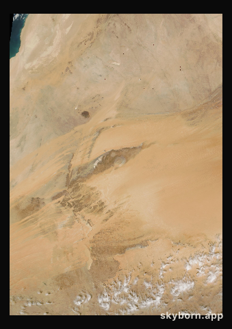 The Earth on 9 February 2001 · Eye of the Sahara, Mauritania