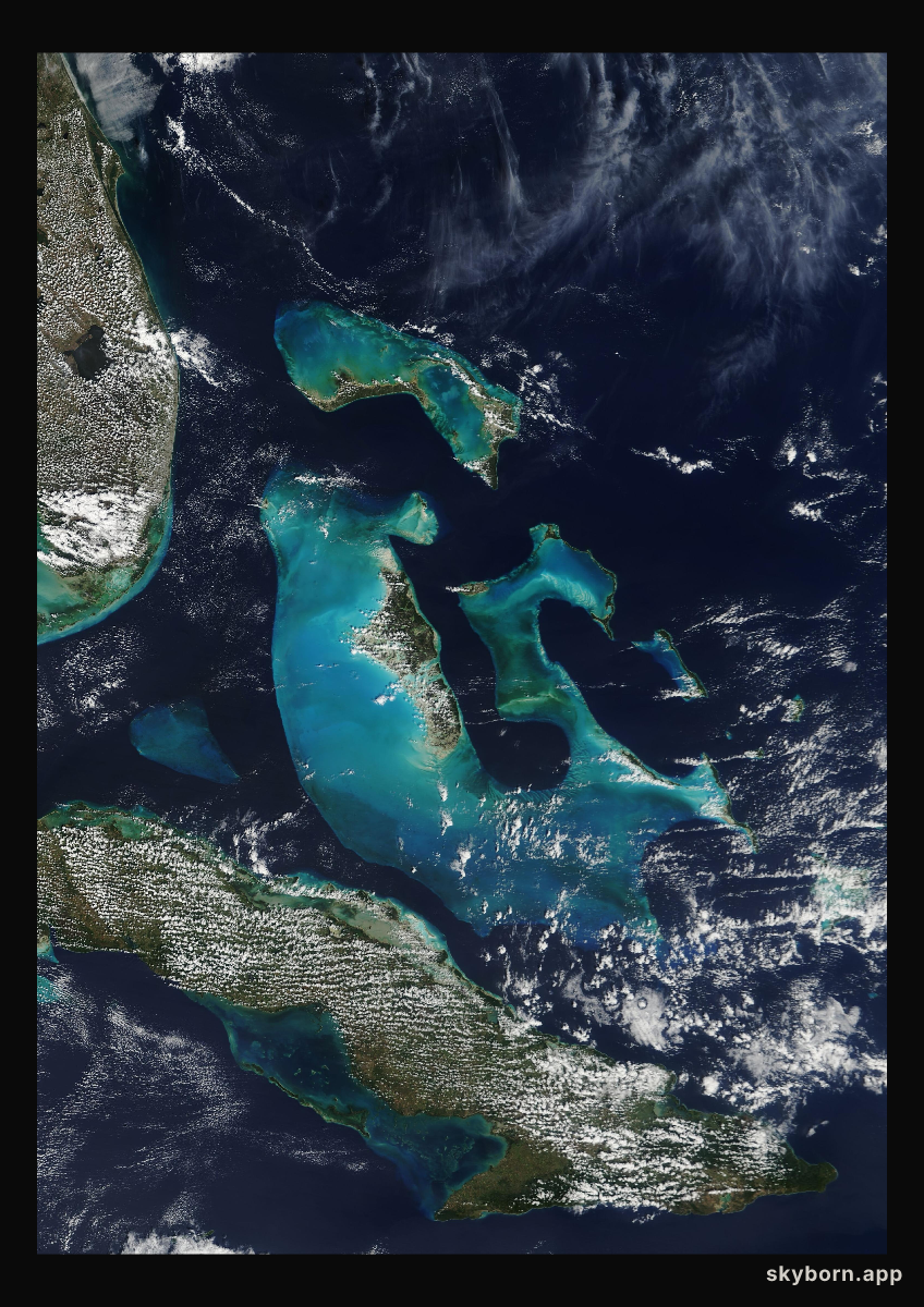 The Earth on 14 February 2001 · Bahamas
