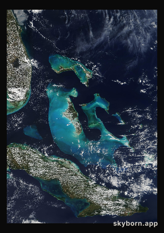 The Earth on 14 February 2001 · Bahamas