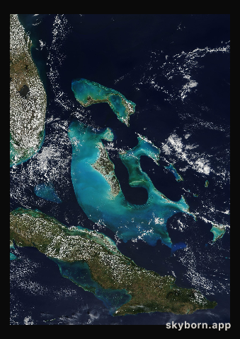 The Earth on 16 February 2001 · Bahamas