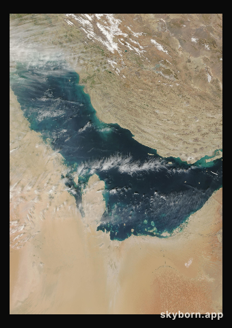 The Earth on 17 February 2001 · Persian Gulf