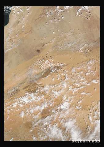 The Earth on 21 February 2001 · Eye of the Sahara, Mauritania