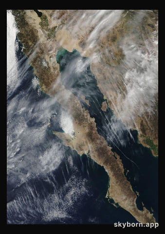 The Earth on 22 February 2001 · Baja California