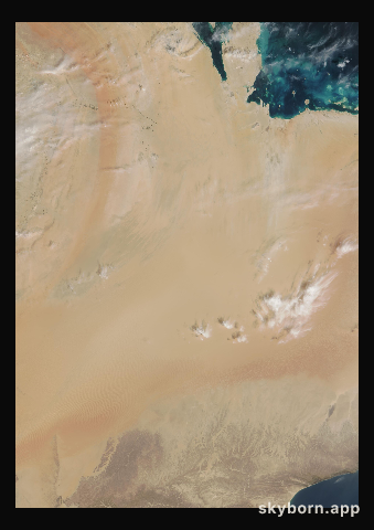 The Earth on 25 February 2001 · Empty Quarter, Arabia