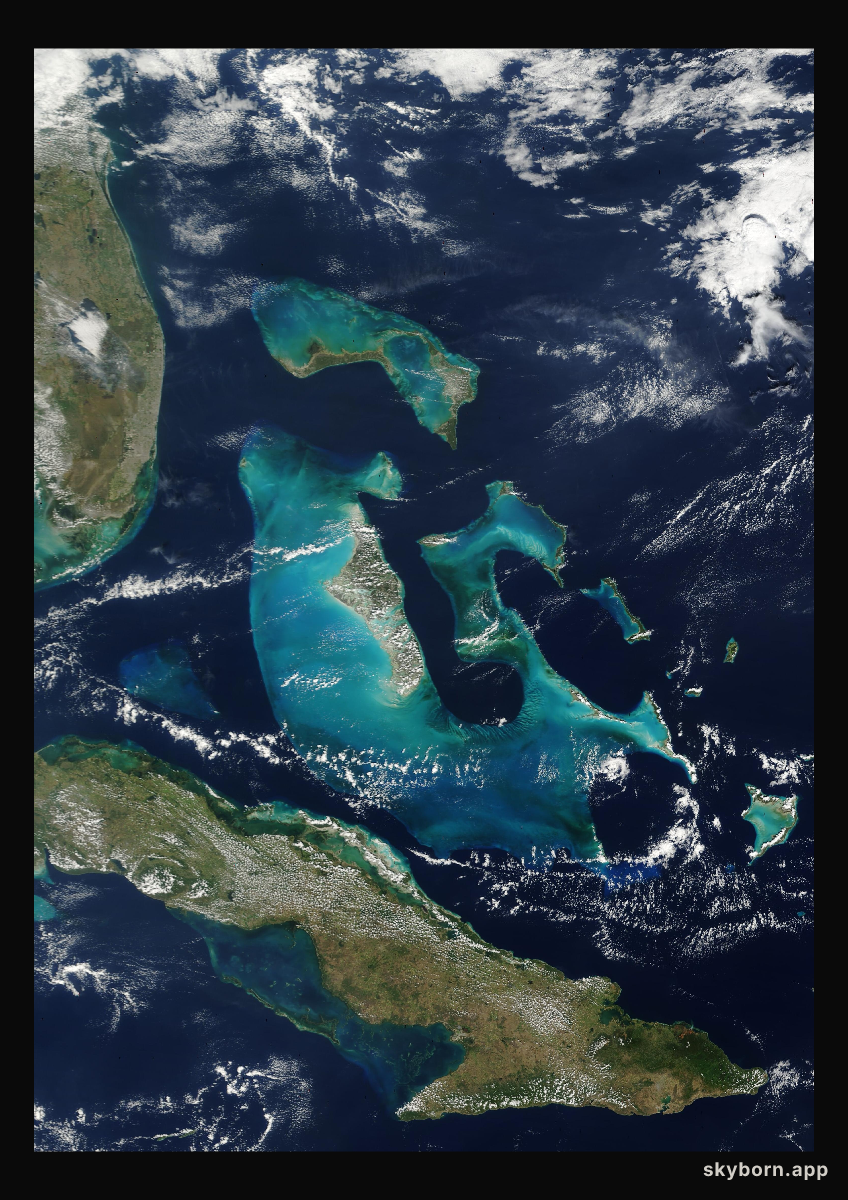 The Earth on 1 March 2001 · Bahamas